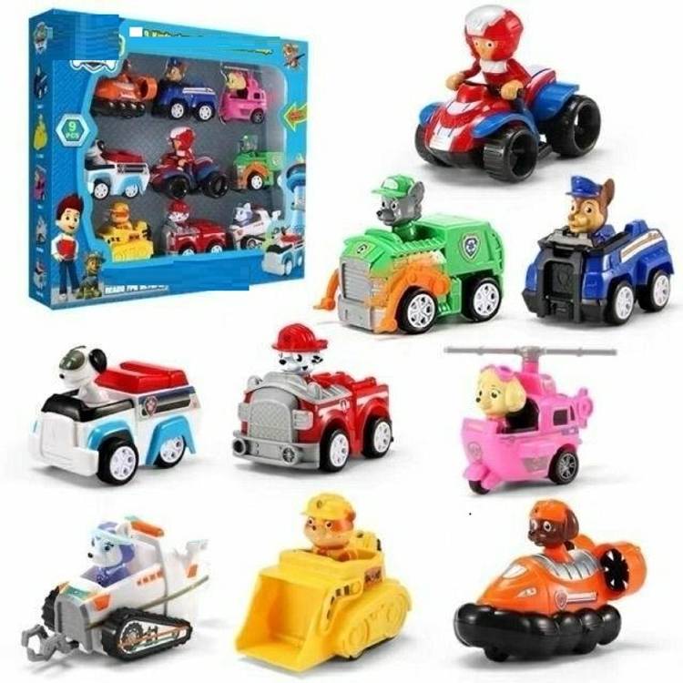 Akvanar Paw Patrol Vehicle dog Figures For Kids multicolor