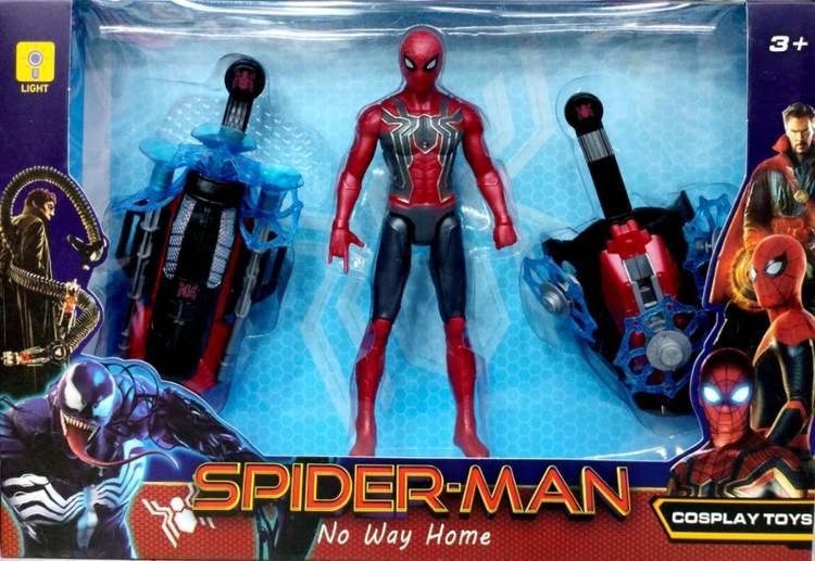 Ridhimani Spider-man Action Figure with Web Shooter & Spinning Web Launcher Cosplay Toys