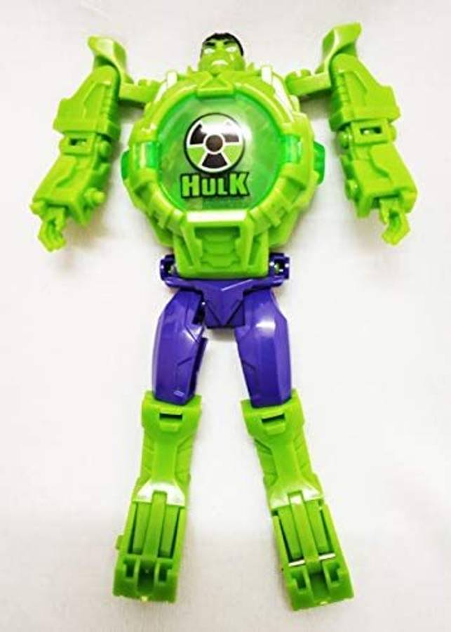 Synlark Robot Toy Convert to Digital Wrist Watch for Kids Robot Deformation Watch Multicolor