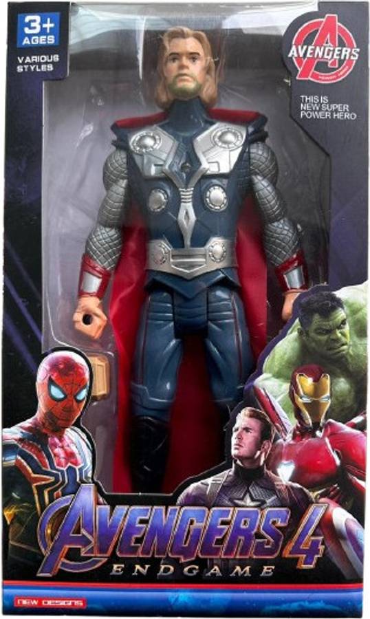 SR Toys Big Size Thor Man With Light | Avengers Hero Toy For Kids