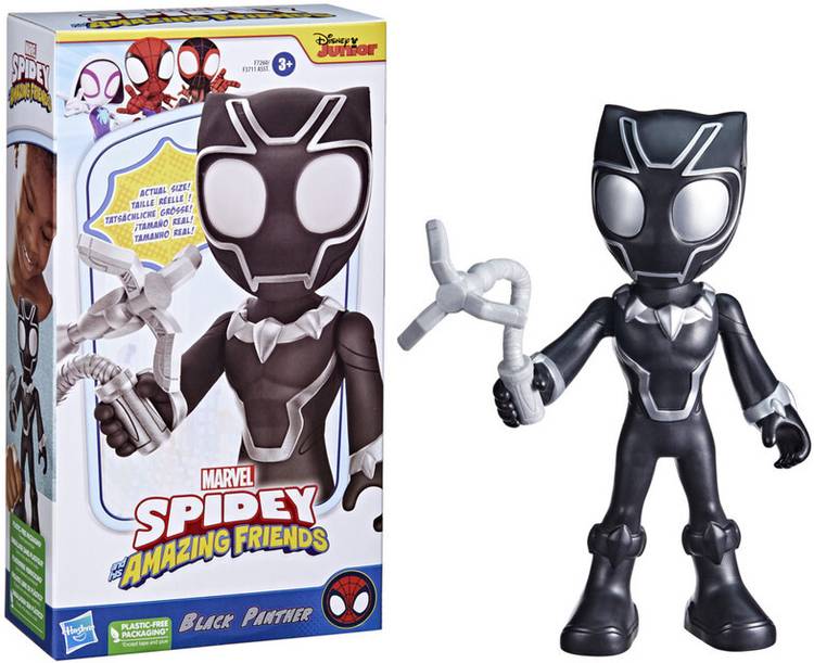 MARVEL Spidey and His Amazing Friends Supersized Black Panther 9-inch Action Figure