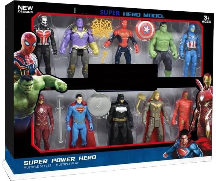 Medivedas Super Hero Action Figure Toy Set of 10