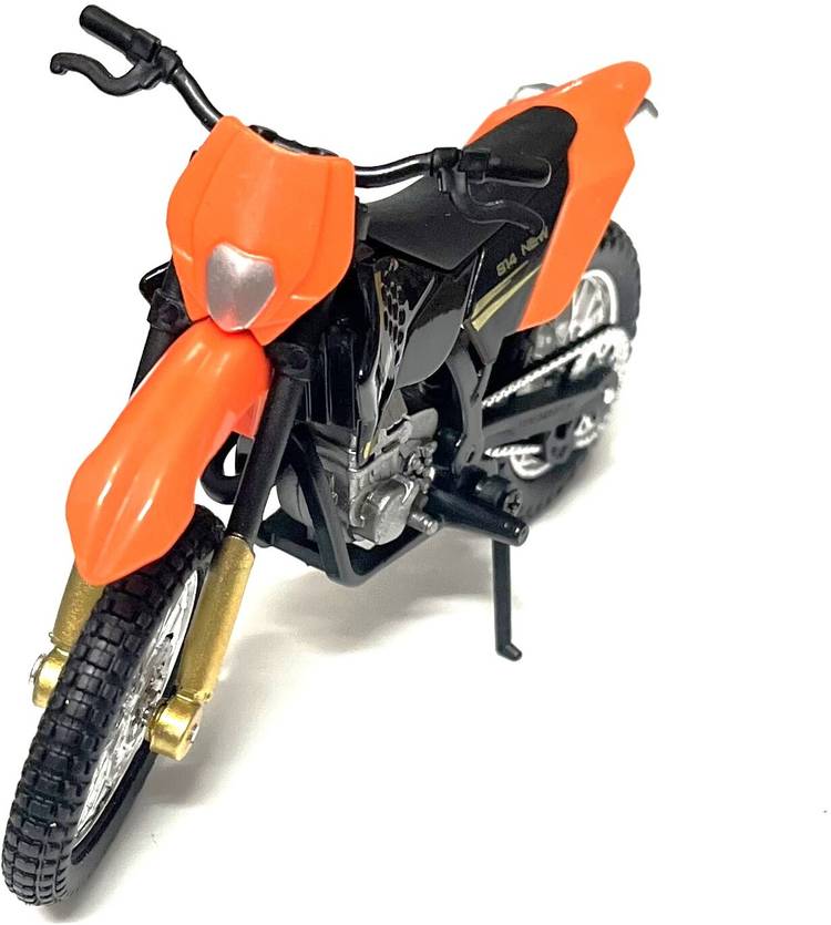 Delite New KTM Sports Dirt Bike Tiny PVC Diecast Model 11 cm. Motor Cycle No Battery