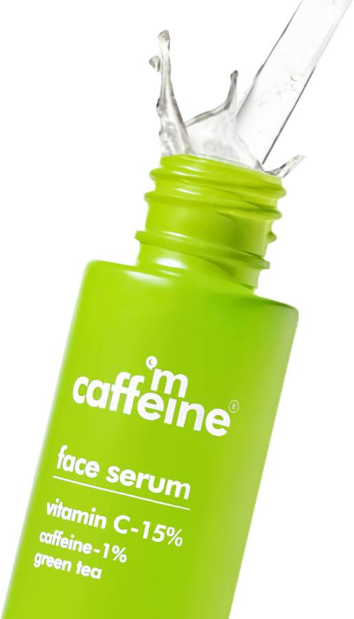 mCaffeine Green Tea Face Serum with Vitamin C 15% Price in India