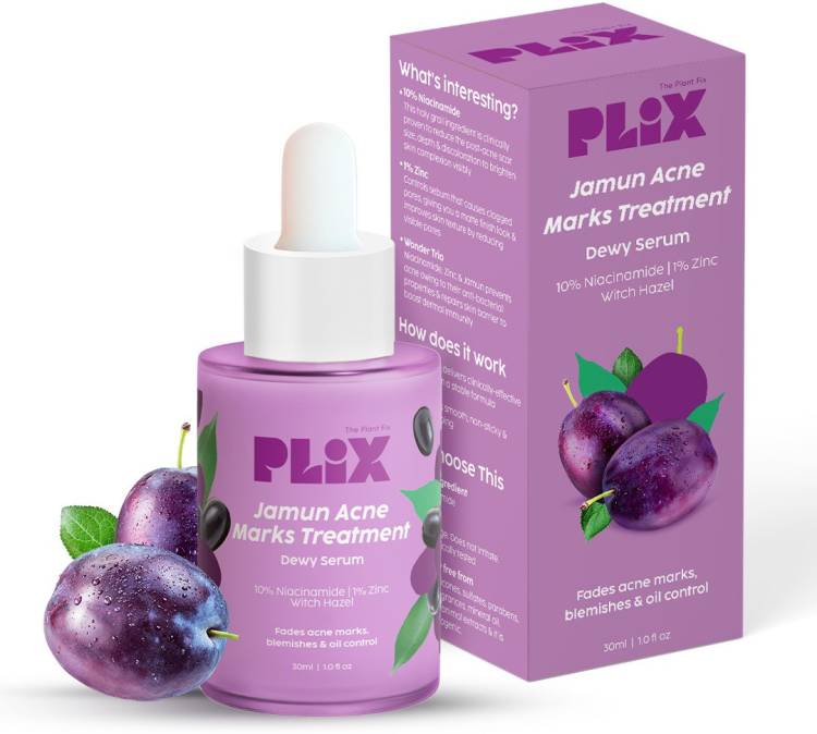 Plix 10% Niacinamide Jamun Face Serum for Acne marks, blemishes & oil control Price in India