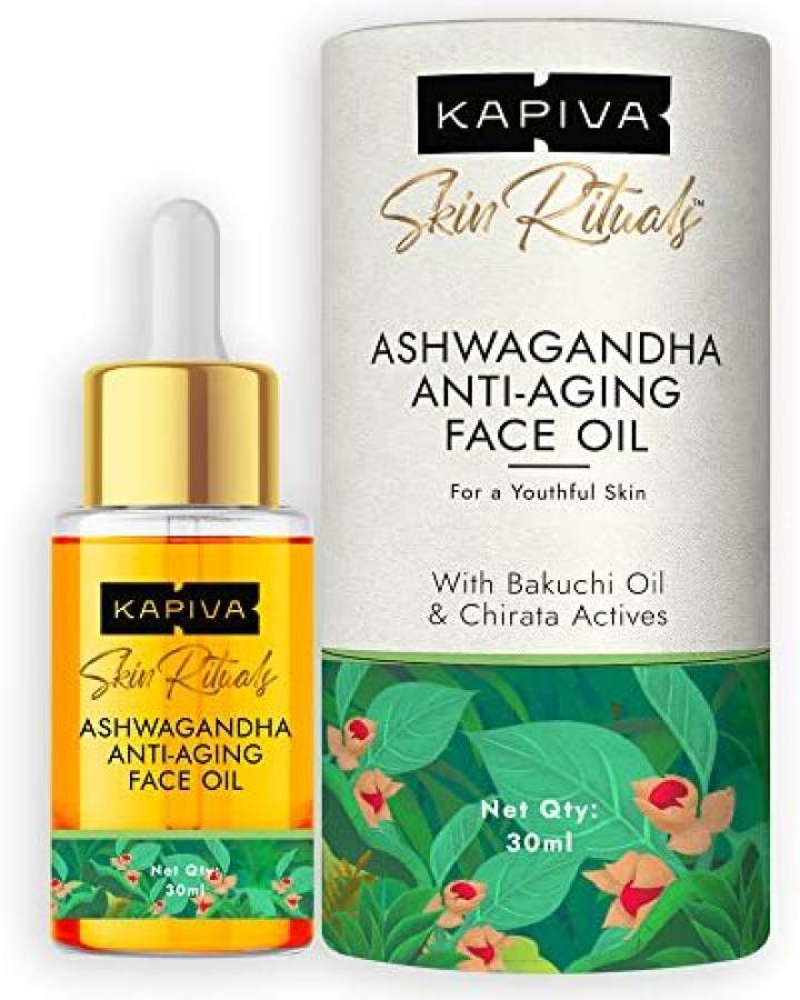 Kapiva Ashwagandha Anti Aging Face Oil (30ml)| For Wrinkles & Fine Lines Price in India