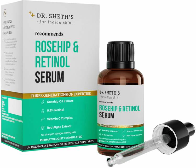Dr. Sheth's Rosehip & Retinol Serum for Aging, Damaged & Dull Skin Price in India