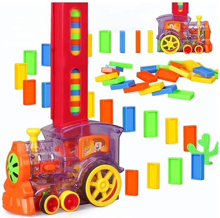 Myhoodwink DominoTrain Toy Light and Sound Construction Building Rail Blocks Toys