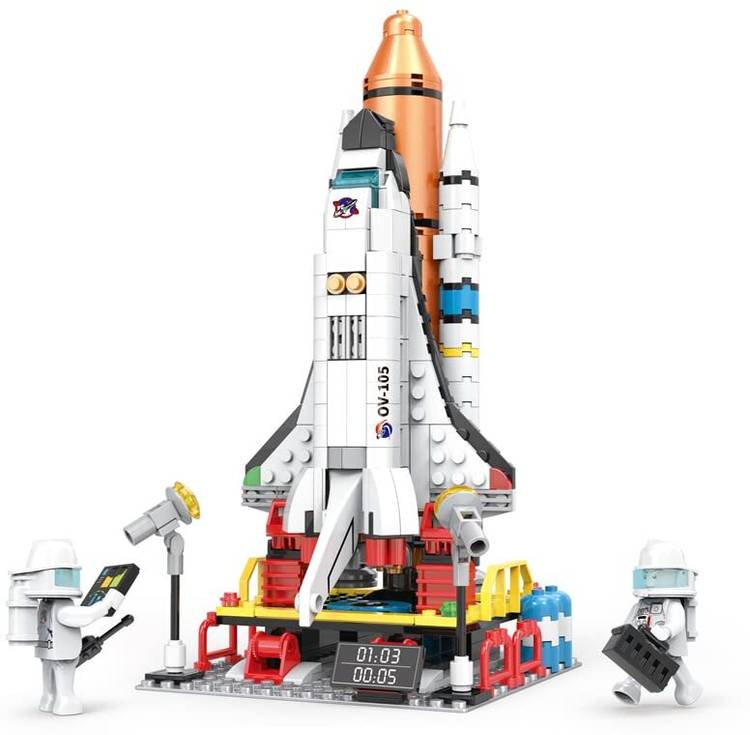 Devdhan Space Rocket Launch Building Block Set 404 Pcs Construction Toy for Boys & Girls