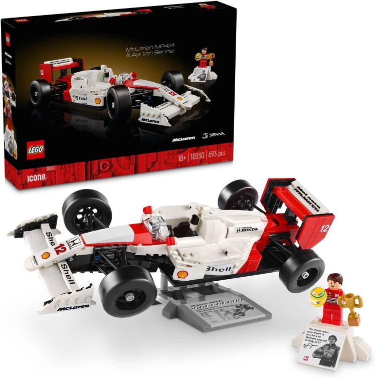 LEGO Icons McLaren MP4/4 & Ayrton Senna Set 10330 ( 693 Pieces)