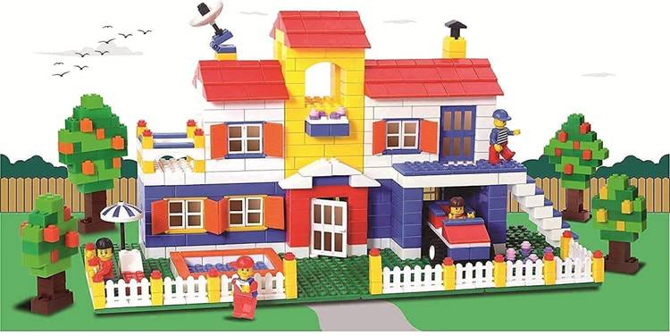 radhey preet 900+pcs Building, Vehicles, etc. Construction Jumbo Blocks Toy Set For Kids