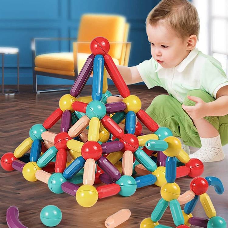 HurryShoppy 32 Magnetic Building Blocks Toys for Kids Girls Boys Toddlers Age 2 to 9 Years