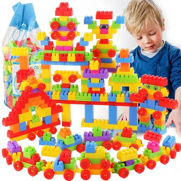 Midhash BEST GIFT BABY TOY Big Size 100Pc House Building Blocks for Kids