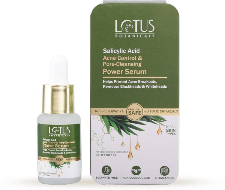 Lotus Botanicals Salicylic Acid & Tea Tree Acne Control & Pore Cleansing Power Serum Price in India