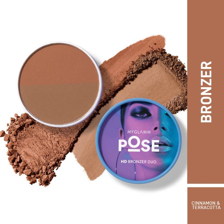 MyGlamm POSE HD BRONZER DUO - CINNAMON | TERACOTTA Price in India