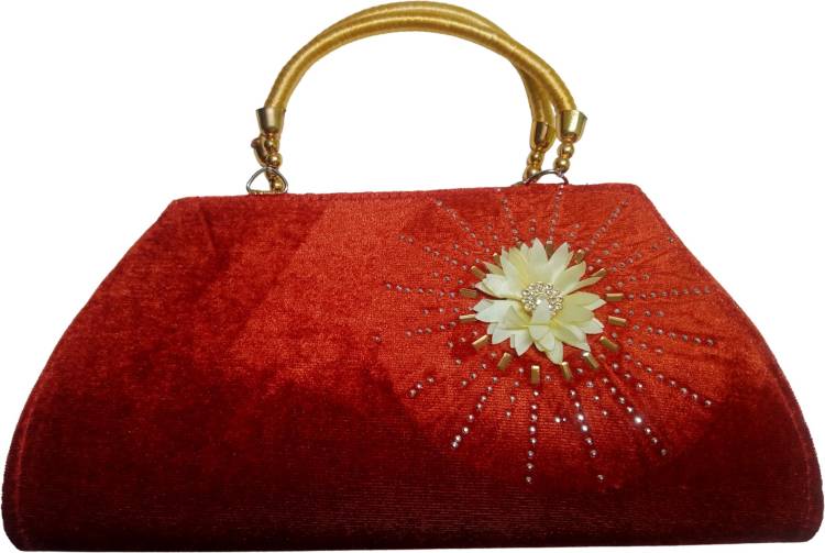 Casual Orange  Clutch Price in India