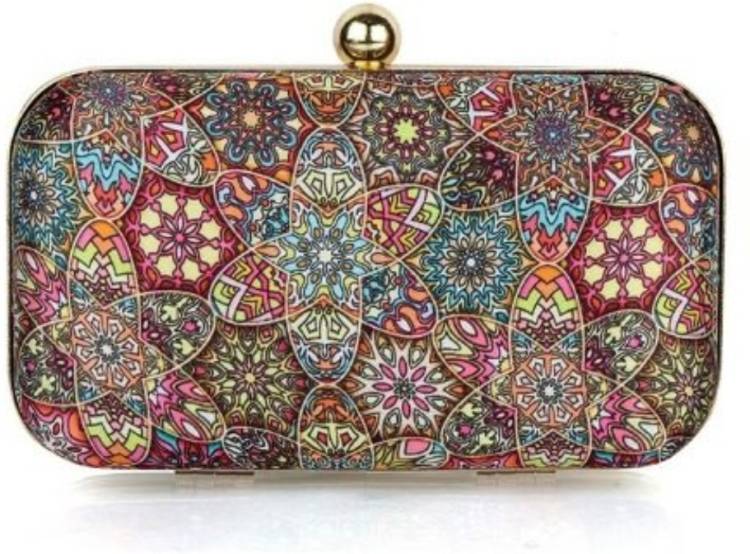 Casual, Party Multicolor  Clutch Price in India