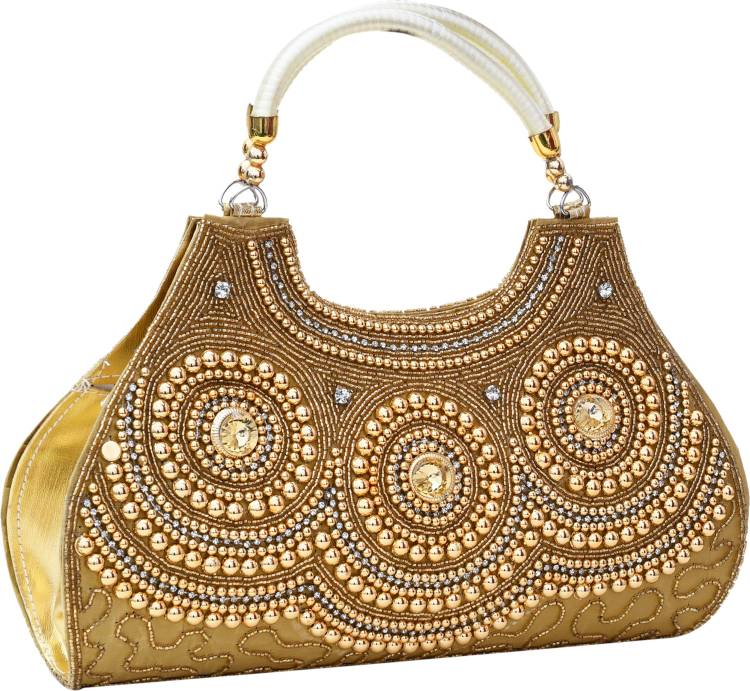 Party Gold, Multicolor  Clutch Price in India