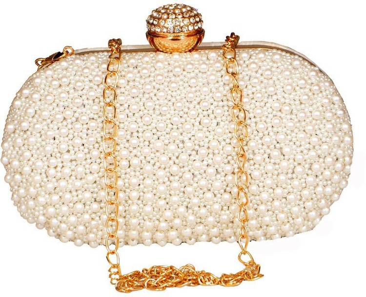 Party White  Clutch Price in India