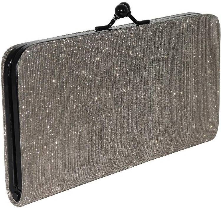 Casual Grey  Clutch Price in India