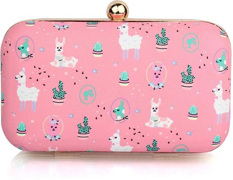 Party, Casual Pink  Clutch Price in India