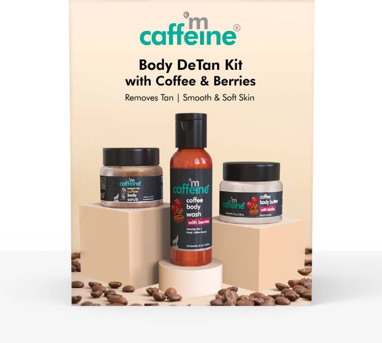 mCaffeine D Tan Body Care Kit for Tan Removal, Glowing Skin, Fairness, Reduce dark spots Price in India