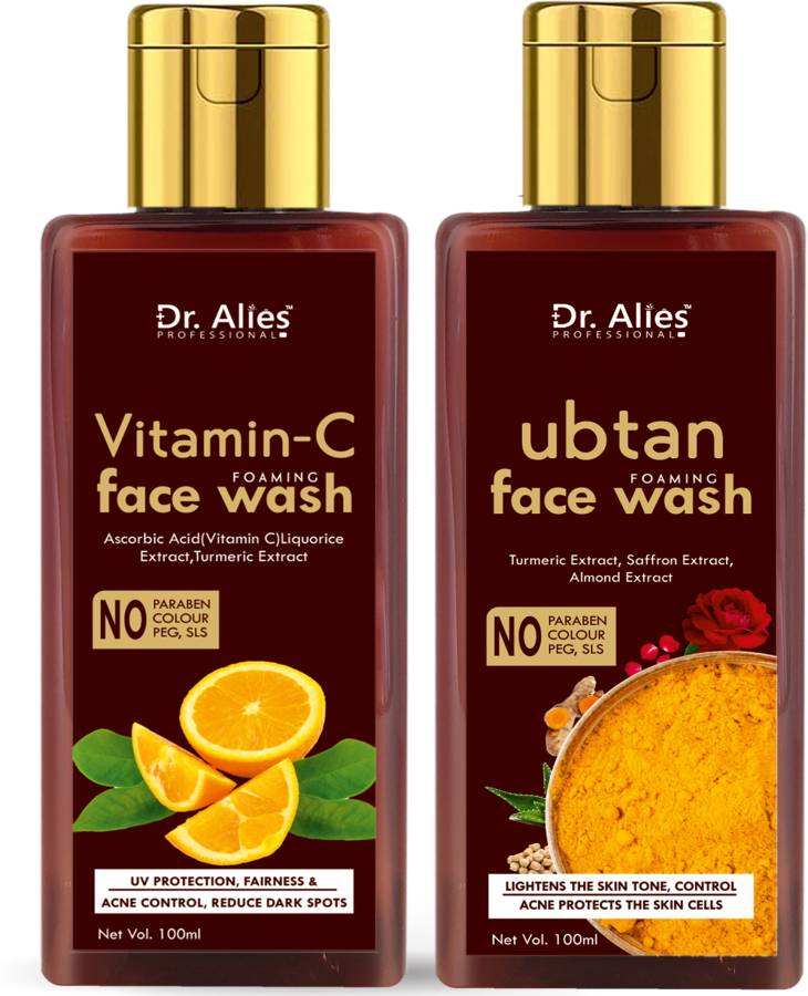 Dr. Alies Professional Vitamin C Facewash with Ubtan Facewash for skin care Price in India
