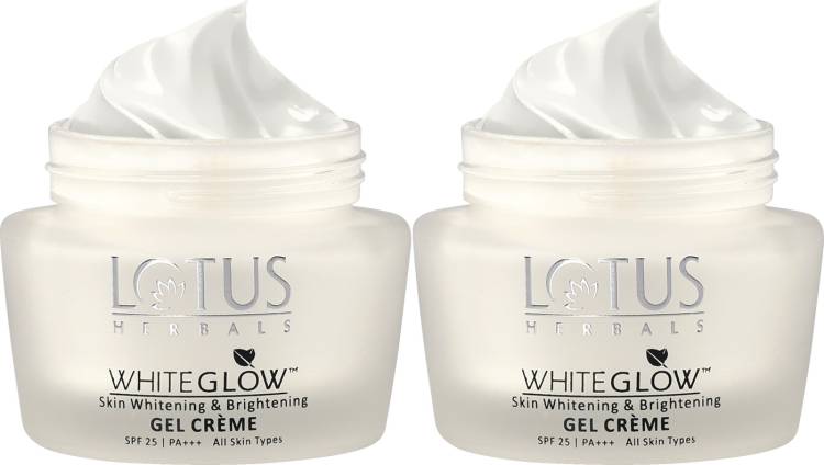 LOTUS HERBALS Whiteglow Skin Whitening & Brightening Gel Cream SPF 25 Pa +++, 60g each Price in India