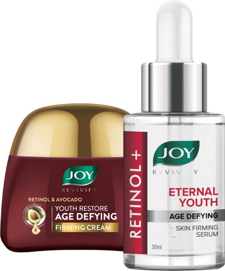 Joy Revivify Retinol+ Face Serum 30ml | Revivify Retinol+ Youth Restore Age Defying Firming Face Cream 50ml ( Combo Pack ) Price in India