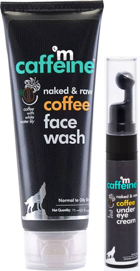 mCaffeine Coffee De Tan Face Wash and Under Eye Cream for Dark Circles & for Fresh & Glowing Face | Men & Women Price in India