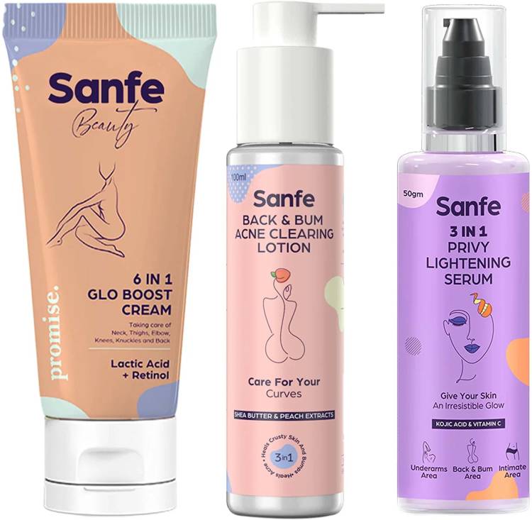 Sanfe Spotlite Body Acne & Depigmentation Kit For Acne, Dark Patches Price in India