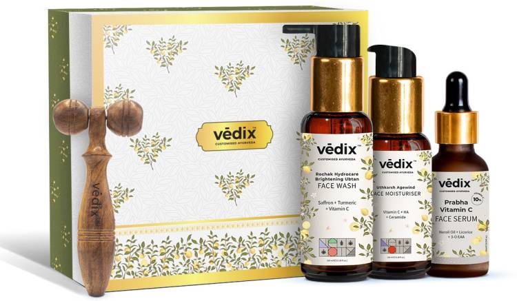 Vedix Vit C Skindulgence Skin Care Kit,Ayurvedic Gift Kit Of 4 Price in India