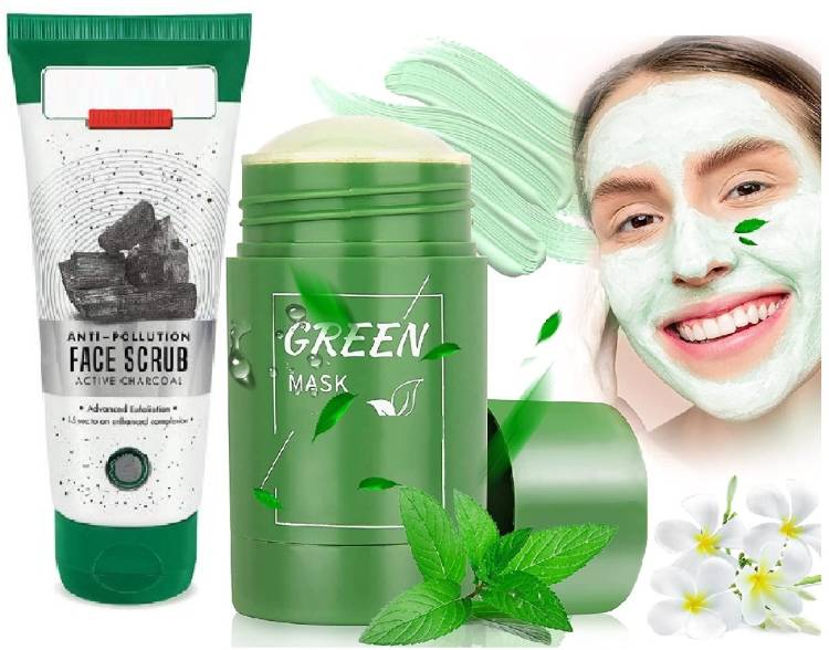 imelda Skin face care combo mud mask with charcoal scrub Price in India