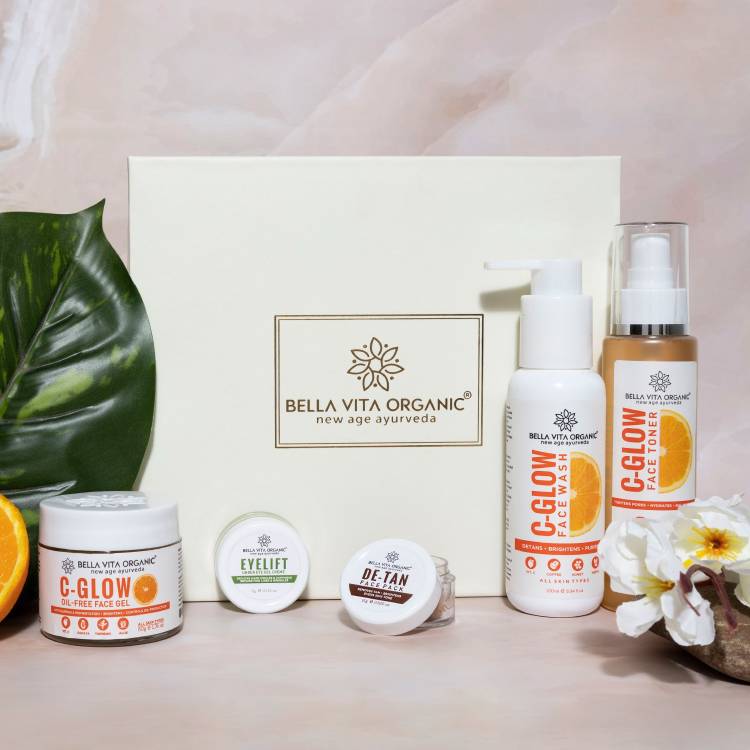 Bella vita organic Radiance Skin Care Combo | Brightens, De-Tans, Nourishes Skin | Consists of Vitamin C Toner, Face Wash & Face Gel Price in India