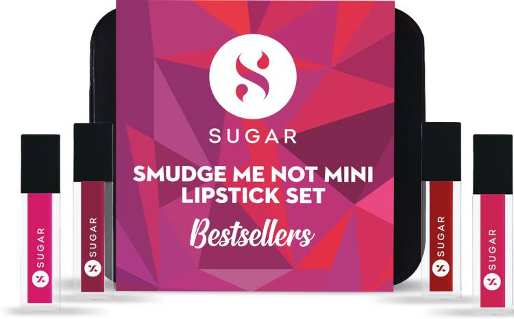 SUGAR Cosmetics Smudge Me Not Mini Liquid Lipstick Set - Bestseller Price in India