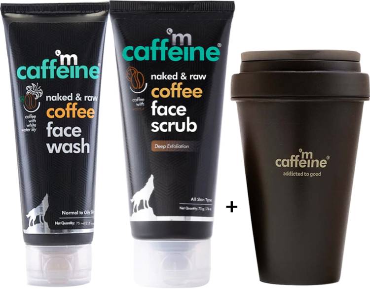 mCaffeine Free Body Wash with Dirt & Tan Removal Coffee Face Wash & Face Scrub Price in India