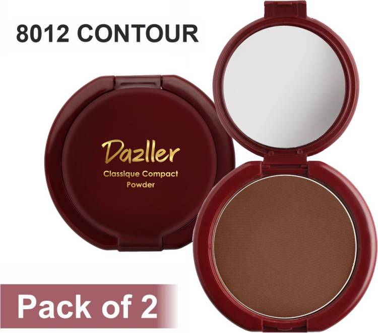 dazller Classique Compact Powder - 8012 Contour (Pack of 2) Compact Price in India