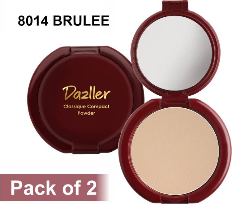 dazller Classique Compact Powder - 8014 Brulee (Pack of 2) Compact Price in India