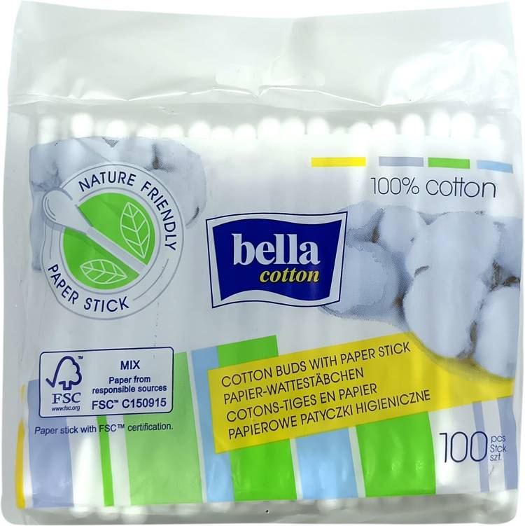 Bella Cotton Buds Foil Paper Stick 100 Pieces Price in India