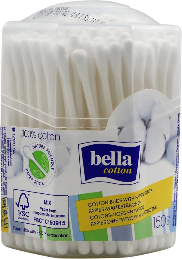 Bella Cotton Buds Octagonal Box Paper Stick 150 Pieces Price in India