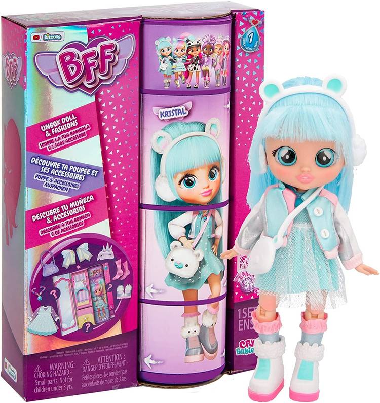 TOY GARRAGE BFF Kristal Fashion Doll with 9+ Surprises Including Outfit and Accessories