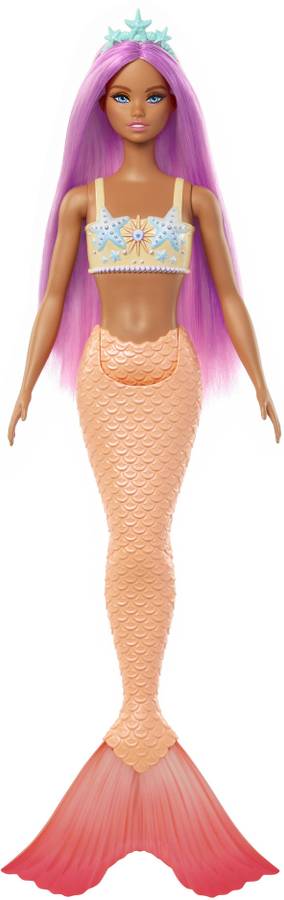 BARBIE Mermaid Doll 3 with Colorful Hair, Tails and Headband Accessories