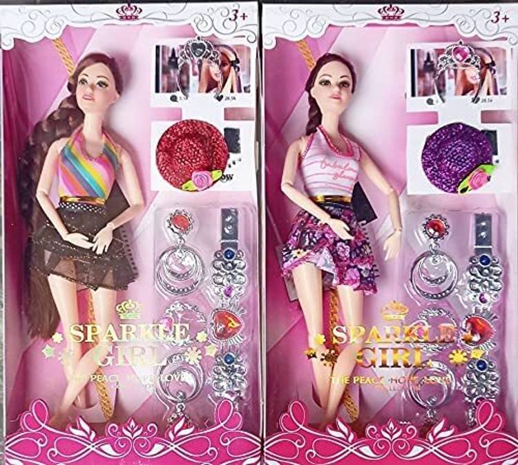 SHASHIKIRAN Stylish Long Hair Set Doll and New Angel Doll Set for girls