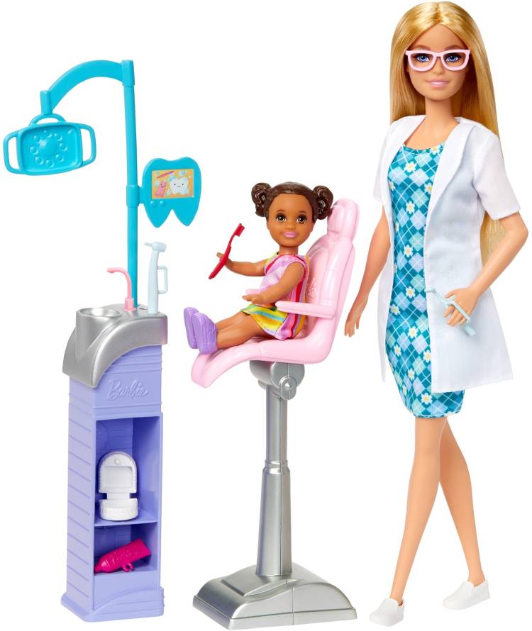 BARBIE Careers Dentist Doll and Playset with Accessories