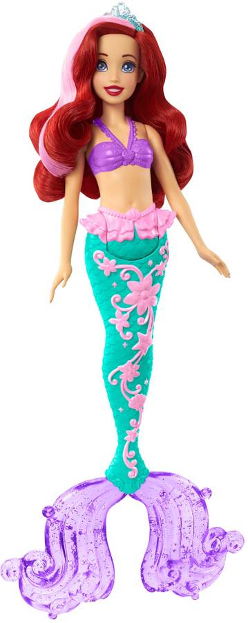 DISNEY PRINCESS Ariel Mermaid Doll with Color-Change Hair and Tail,