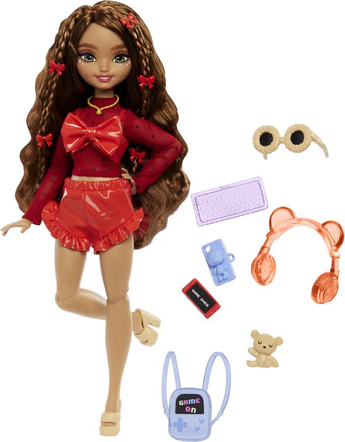 BARBIE Dream Besties Teresa Fashion Doll with Video Game Themed Accessories