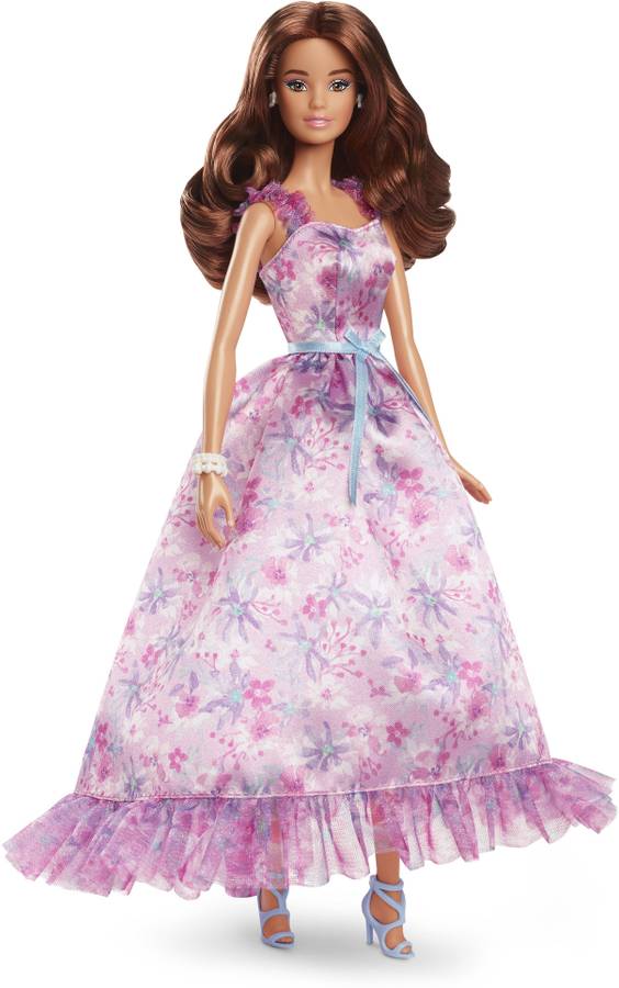 BARBIE Signature Birthday Wish Collectible Doll in Lilac Dress with Giftable Packaging