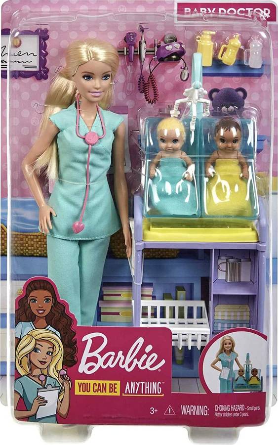 BARBIE Careers Baby Doctor Doll And Playset (Multicolor)