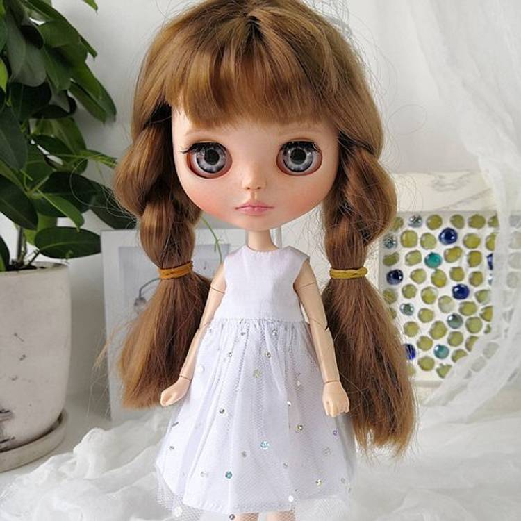 DSR Big Face BJD Doll 30cm Special Eyes Long Eyelashes Sleeping Eyes full set SD