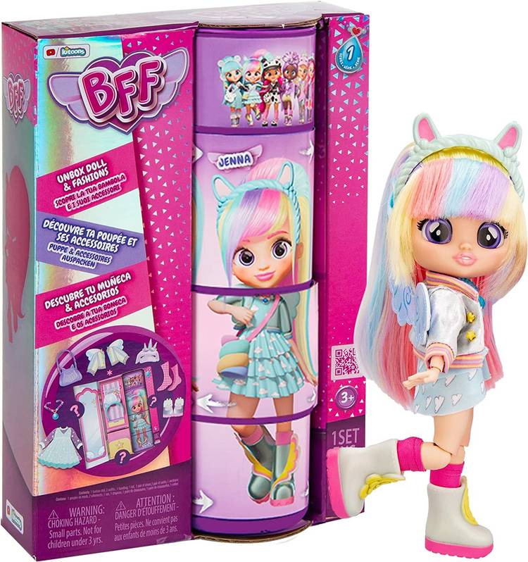 TOY GARRAGE BFF Jenna Fashion Doll with 9+ Surprises Including Outfit and Accessories